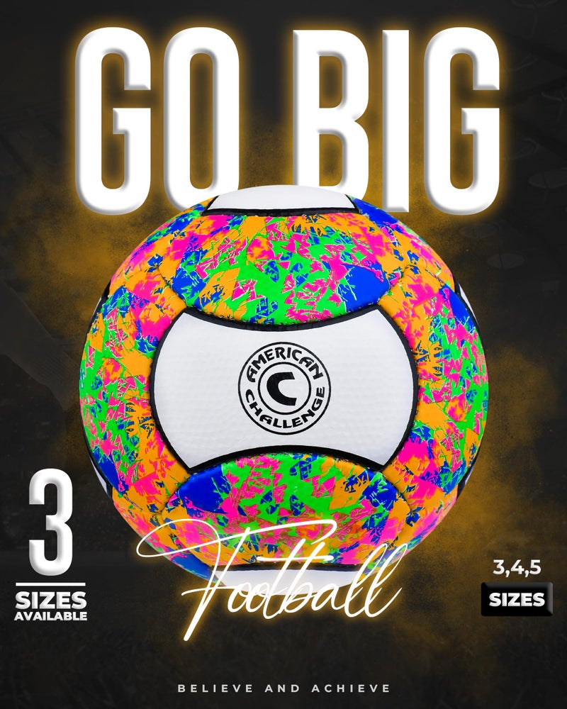 American Challenge Carnaval 18 Panel Soccer Ball (Confetti, 4) - Image 3